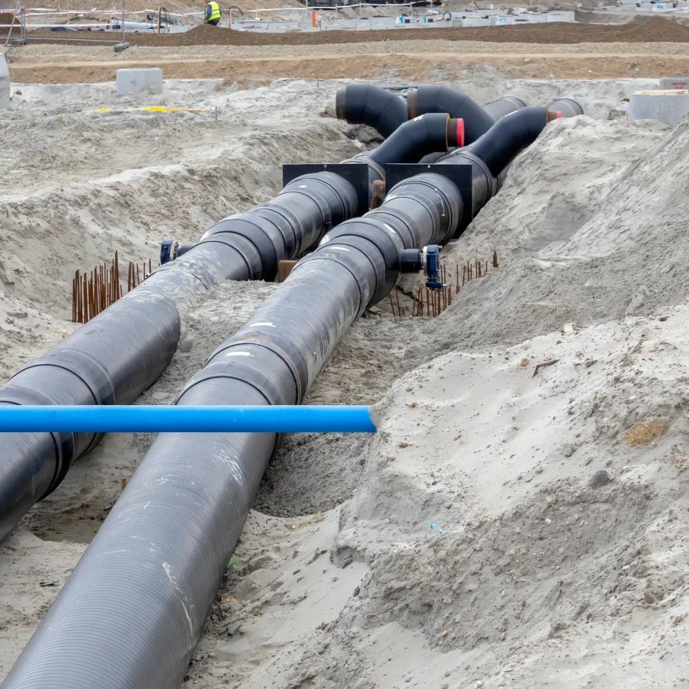 water pipe installation